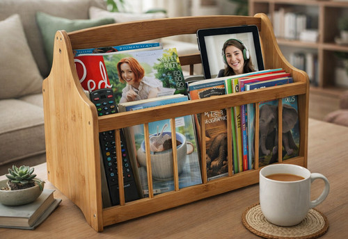 Magazine rack free standing - rack,