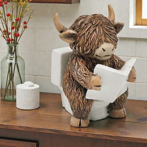Happy highland cow toilet - happy,