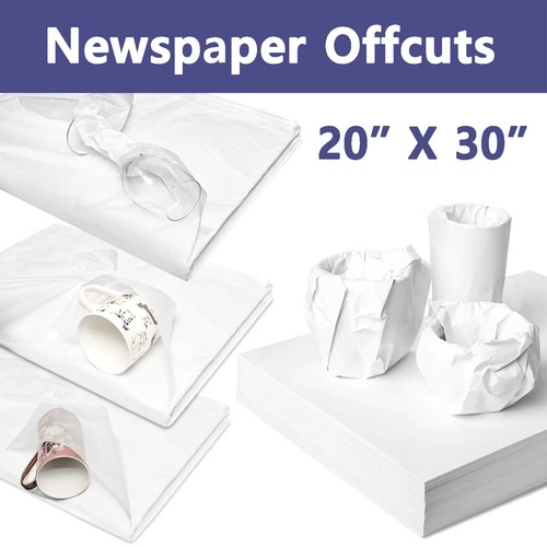 White newspaper offcuts - offcuts, paper