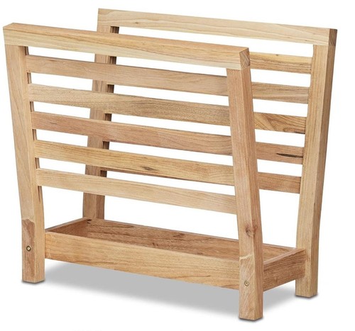 Standing magazine rack wood - magazine,