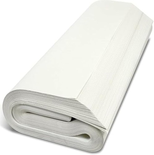 White newspaper offcuts - white,