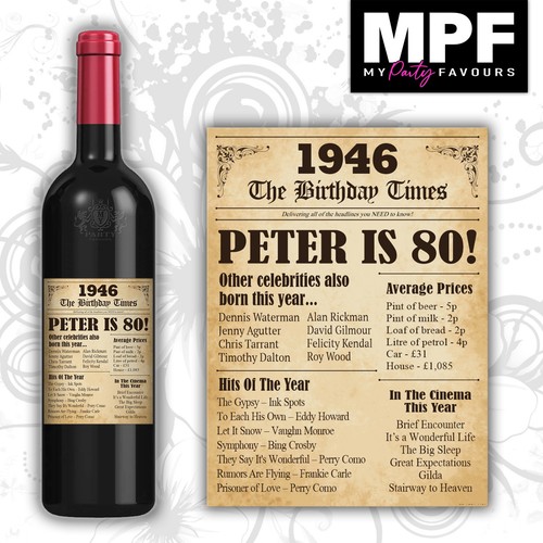 Personalised 1946 80th