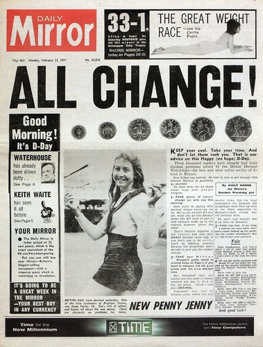 Daily mirror repro - repro, newspaper